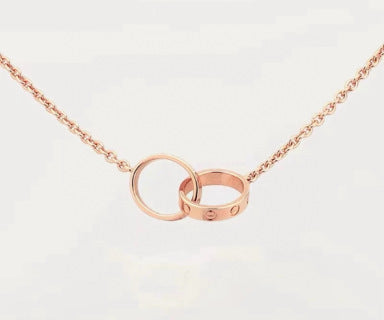 Cartier Liora Three Charm Circle Necklace