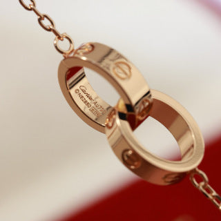 Cartier Liora Three Charm Circle Necklace