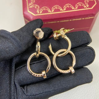 Cartier smooth-finish nail drop earrings