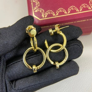 Cartier smooth-finish nail drop earrings