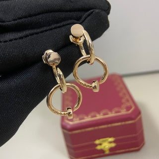 Cartier smooth-finish nail drop earrings