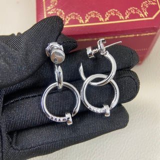 Cartier smooth-finish nail drop earrings
