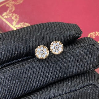 Cartier fully diamond-set Juste un Clou drop earrings