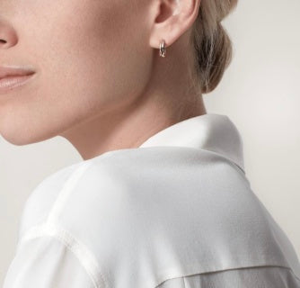 Cartier Elvara Trinity Curve Hoop Earrings
