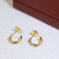Cartier Elvara Trinity Curve Hoop Earrings