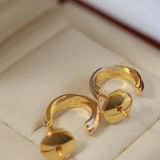 Cartier Elvara Trinity Curve Hoop Earrings