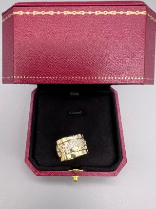 Cartier Veloria Pavé Heritage Band Ring