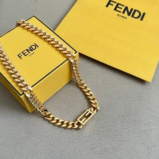 Fendi Vela FF Bold Chain Necklace