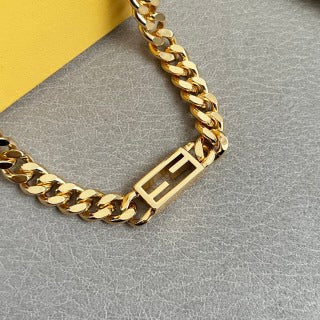 Fendi Vela FF Bold Chain Necklace