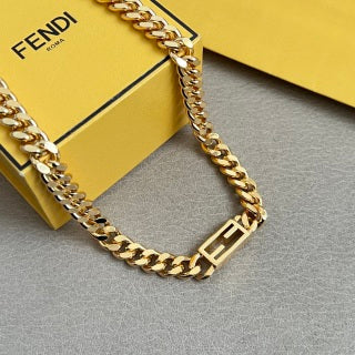 Fendi Varello FF Bold Link Necklace