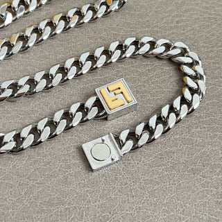 Fendi Varello FF Chain Link Necklace