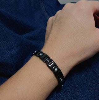 Cartier classic large white diamond with a carbon-black chain