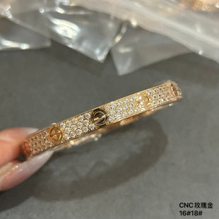 Cartier wide pavé-diamond bracelet