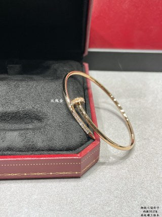 Cartier Selene Nail Line Diamond Cuff Bracelet