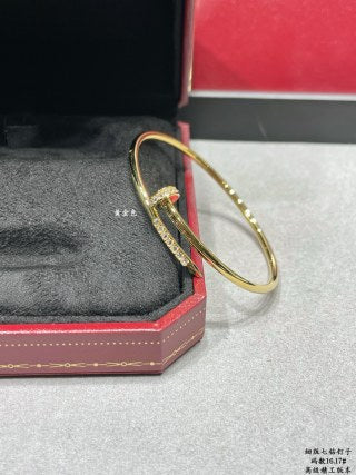Cartier Selene Nail Line Diamond Cuff Bracelet