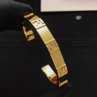 Fendi Verona FF Contrast Open Cuff Bracelet