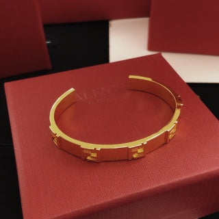 Fendi Verona FF Contrast Open Cuff Bracelet