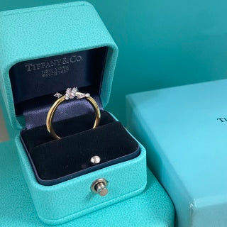 Tiffany Two-Tone Diamond Twist Ring