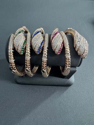 Bvlgari Colorful Serpent Crystal Bracelet – Elegant Luxury Jewelry