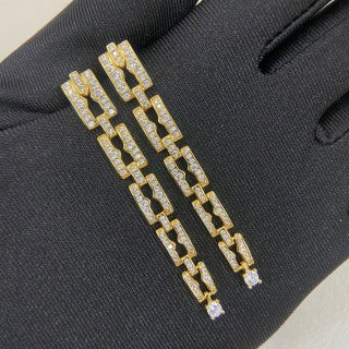 Bvlgari Crystal Geometric Link Bracelet – Elegant Luxury Jewelry
