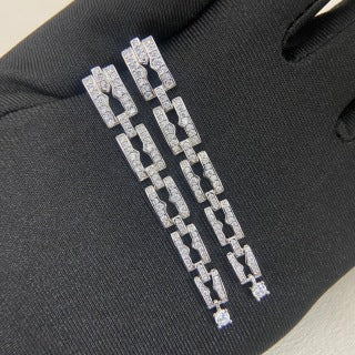 Bvlgari Crystal Geometric Link Bracelet – Elegant Luxury Jewelry