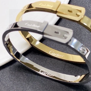 Cartier Orlena Signature Clasp Cuff Bracelet