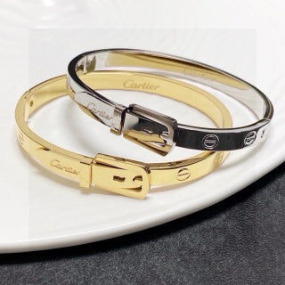 Cartier Orlena Signature Clasp Cuff Bracelet