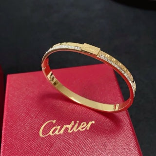 Cartier Lysandre Pavé Edge Bangle Bracelet