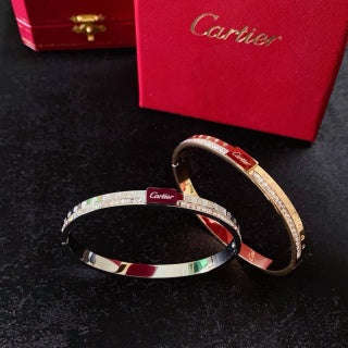 Cartier Lysandre Pavé Edge Bangle Bracelet