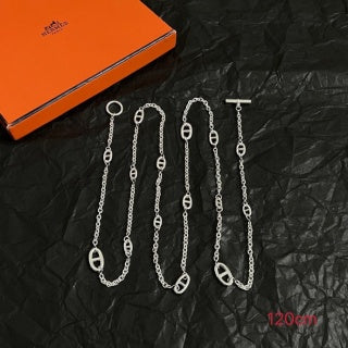 Hermès Chaine d’Ancre Long Oval Link Necklace
