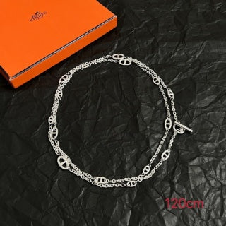 Hermès Chaine d’Ancre Long Oval Link Necklace