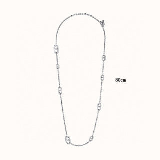 Hermès Chaine d’Ancre Long Oval Link Necklace