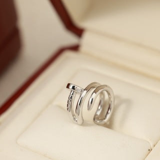 Cartier Love Entrelacé Mini Hoop Stud Earrings