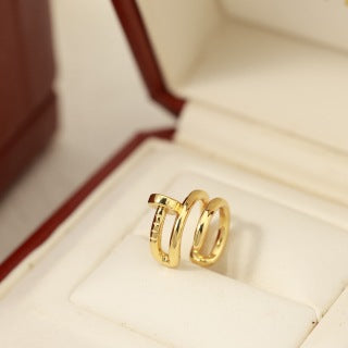 Cartier Love Entrelacé Mini Hoop Stud Earrings