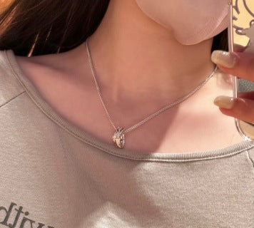 Hermès Kelly Mini Pavé Lock Pendant Necklace
