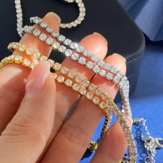 Fendi Celestine FF Pavé Link Necklace