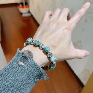 Hermès Aquarelle Gemstone H Bead Bracelet
