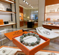Hermès Aquarelle Gemstone H Bead Bracelet