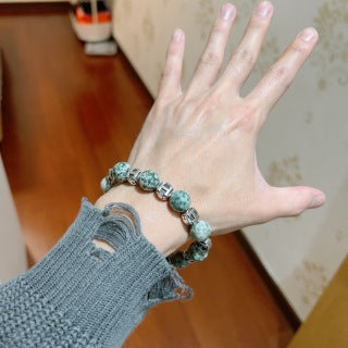 Hermès Aquarelle Gemstone H Bead Bracelet
