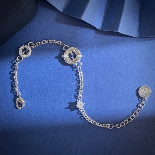 Fendi Eloria FF Multi Charm Chain Bracelet