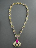 Bvlgari Ruby Fan Gemstone Necklace – Elegant Luxury Jewelry