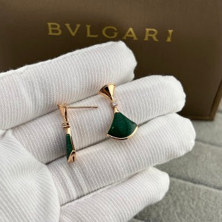 Bvlgari Colorful Fan Crystal Earrings – Elegant Luxury Jewelry