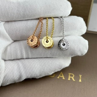 Bvlgari Minimalist Circle Pendant Necklace – Elegant Luxury Jewelry