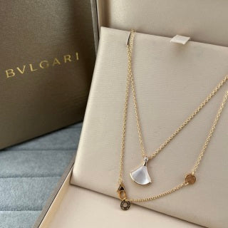 Bvlgari Colorful Fan Pendant Necklace – Elegant Luxury Jewelry