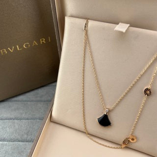 Bvlgari Colorful Fan Pendant Necklace – Elegant Luxury Jewelry