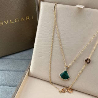 Bvlgari Colorful Fan Pendant Necklace – Elegant Luxury Jewelry