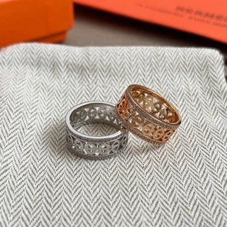 Hermès Chaine d’Ancre Pavé Link Band Ring