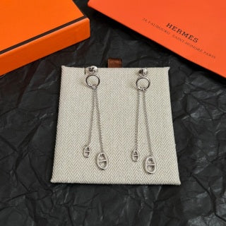Hermès Chaine d’Ancre Long Drop Link Earrings