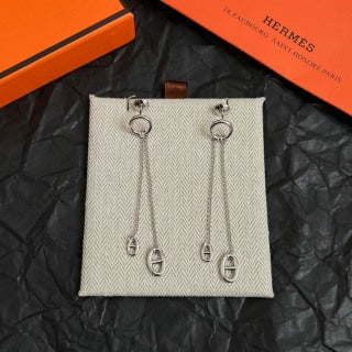 Hermès Chaine d’Ancre Long Drop Link Earrings