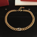 Fendi Aureon FF Link Chain Necklace